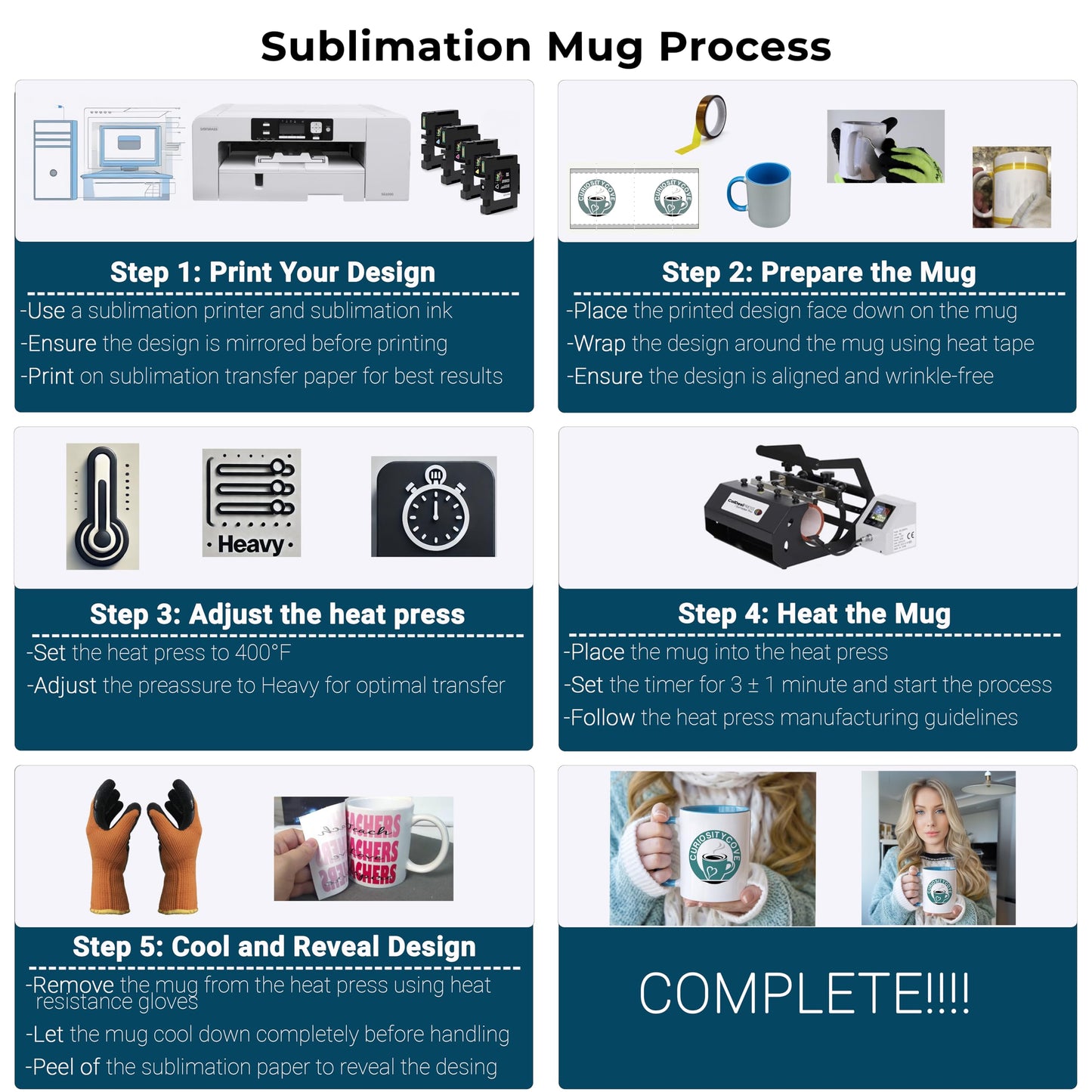 Sublimation Mugs 11 Oz, Orange Inner & Handle - Premium Coffee Cups for Heat Press Projects - Versatile Coffee Mug Design Ideal for Personalized Creations, 8 Piece Set