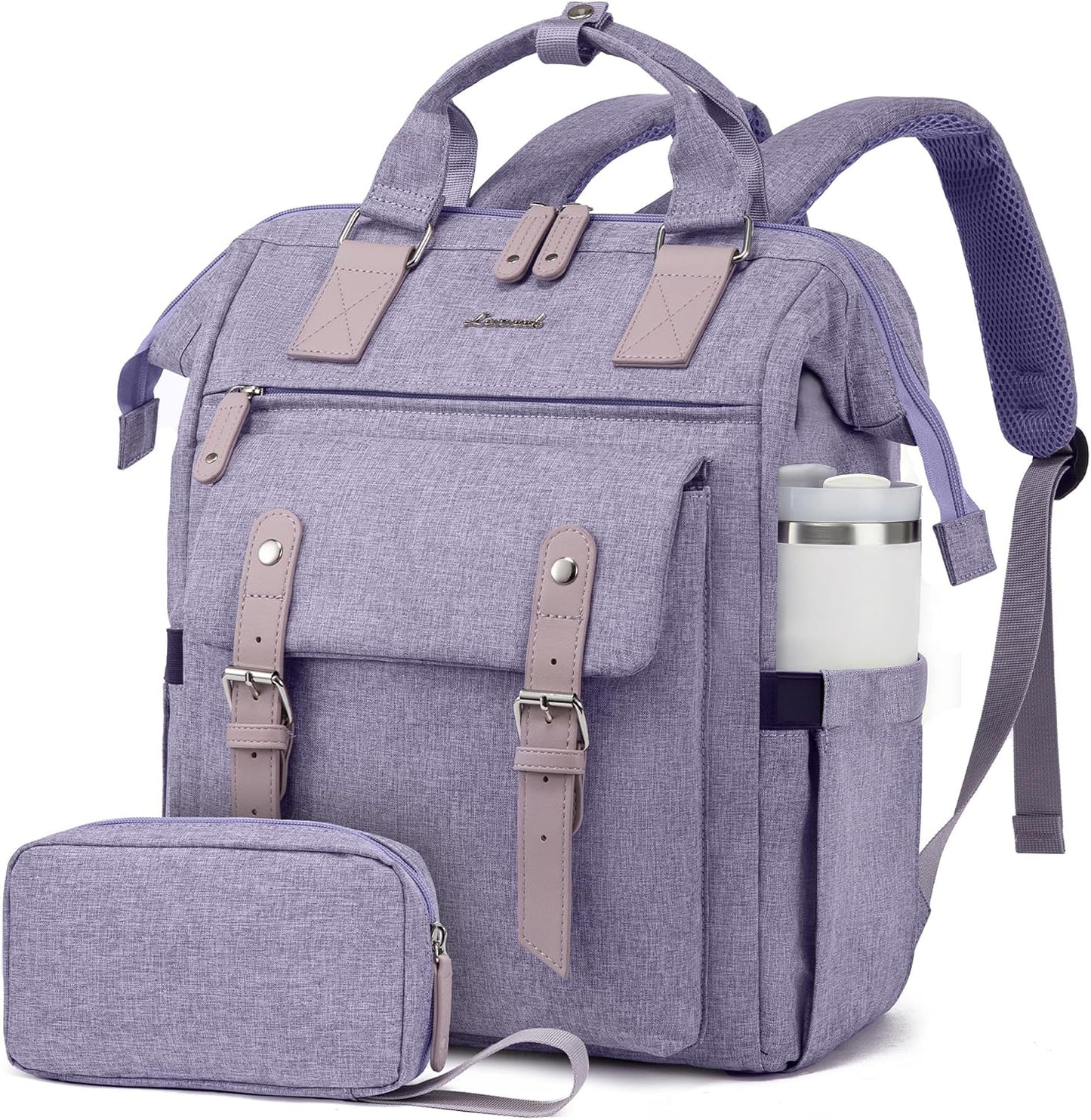 Backpack 15.6 Inch Backpacks Daypack, 15.6 inch LOVEVOOK Laptop for Women, Teacher Nurse Bag Work Travel Computer