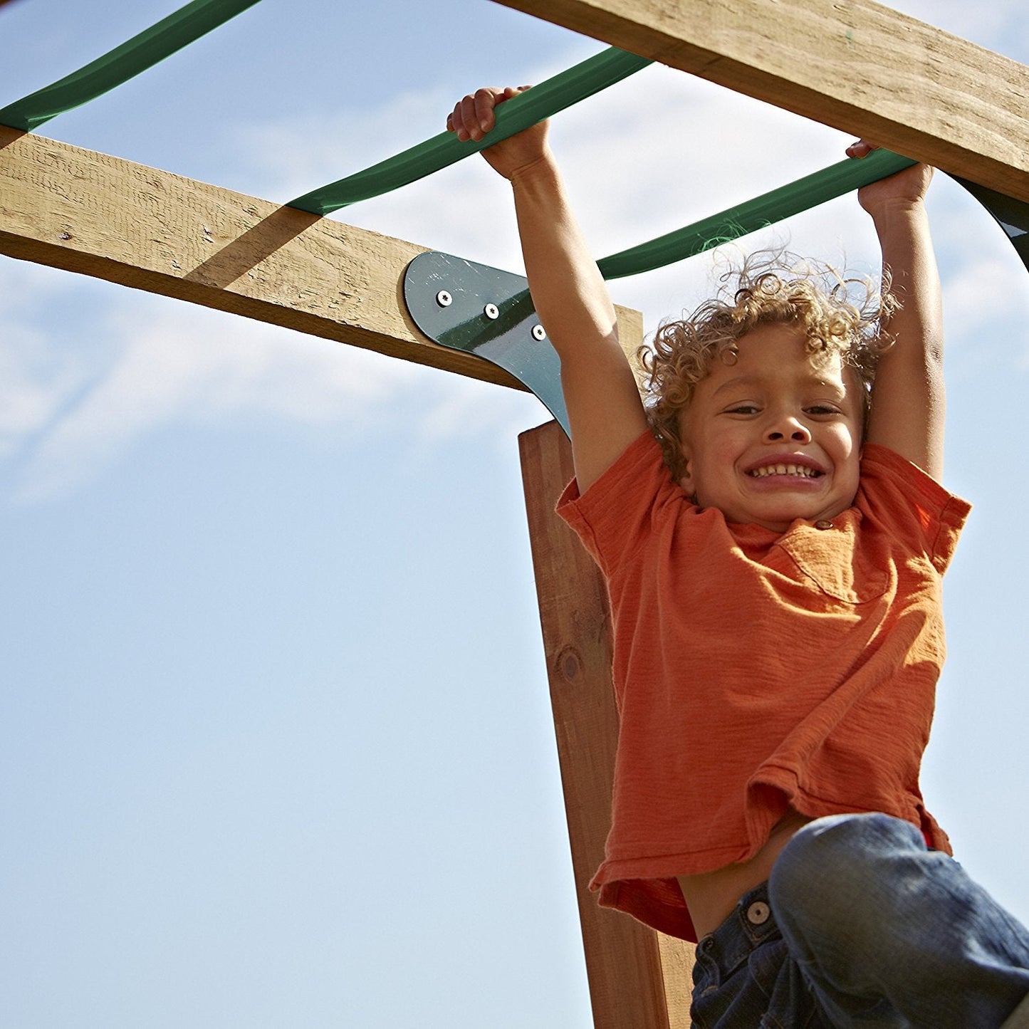 Swing-N-Slide WS 4564 Metal Monkey Bars with Six 21.5" Metal Rungs with Hardware, Green