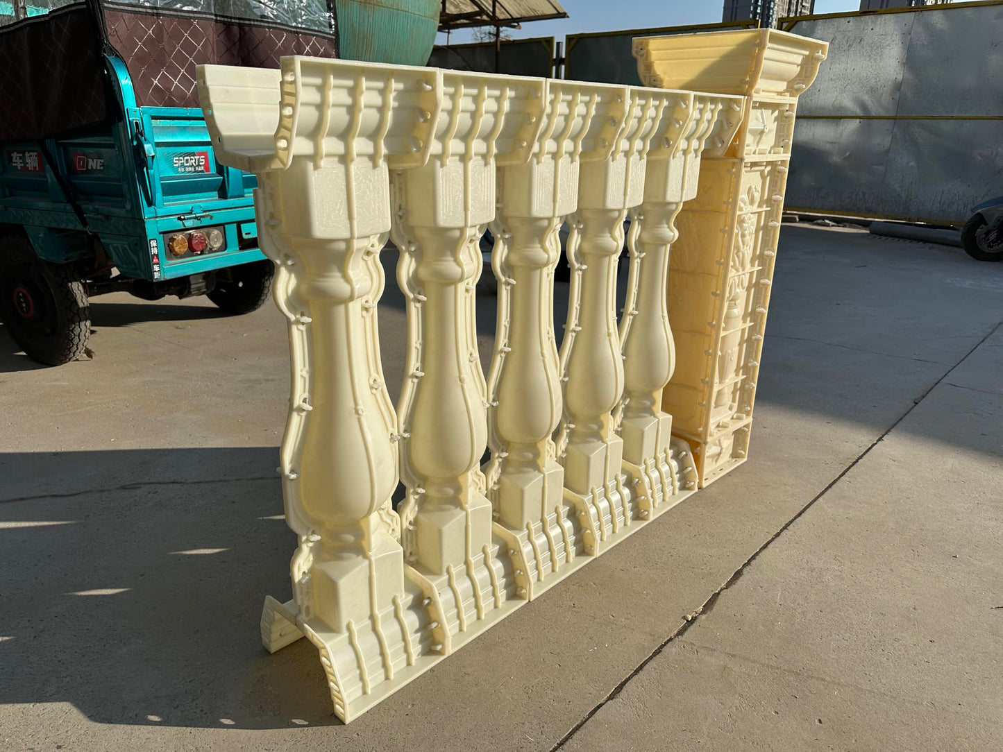 Roman Column Railing Mold, 89cm, Balcony Guardrail Vase Handrail, Cement Pillar Fence, European Style