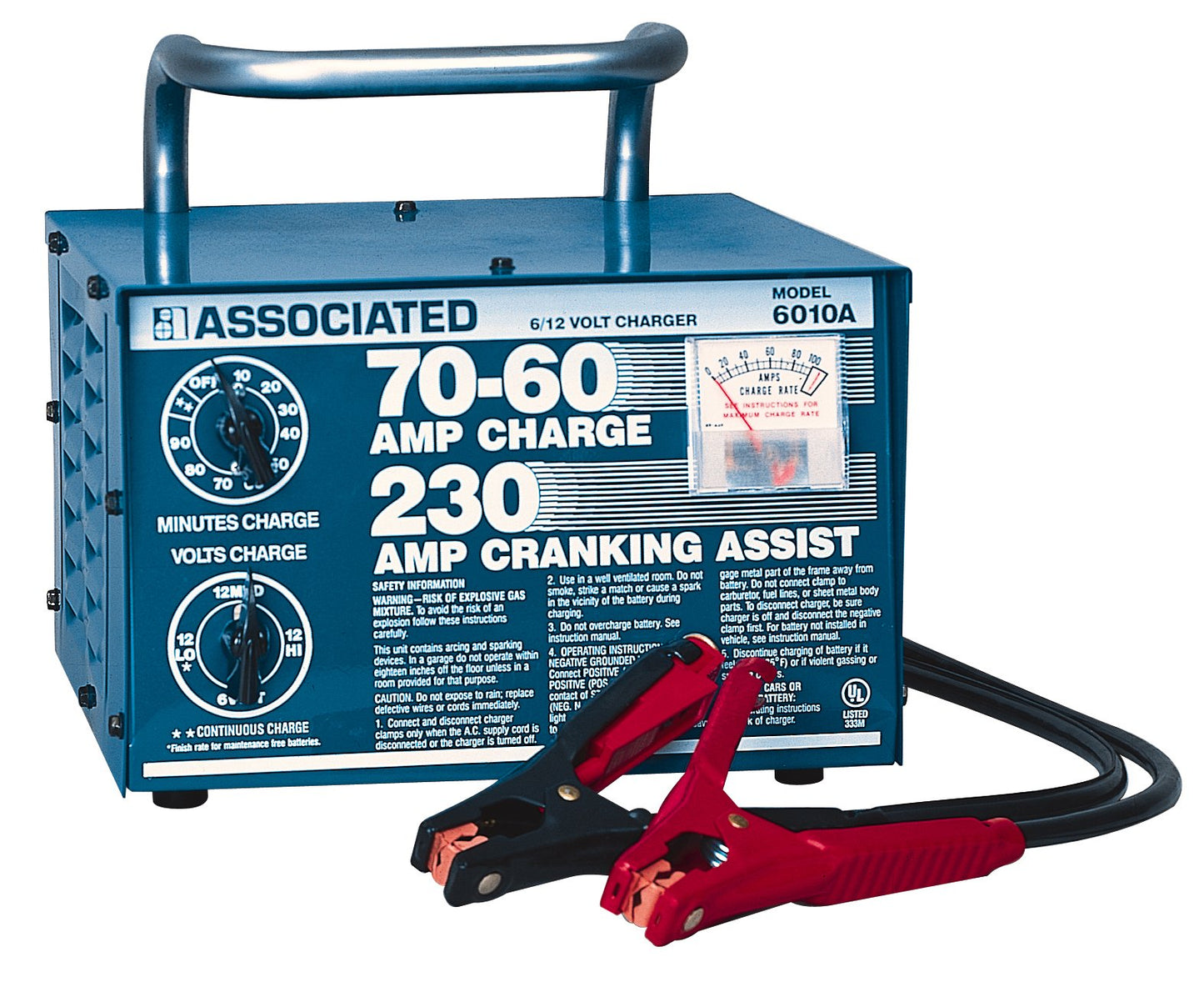 Associated Equipment 6010B 6/12V 70/60 Amp Portable Charger
