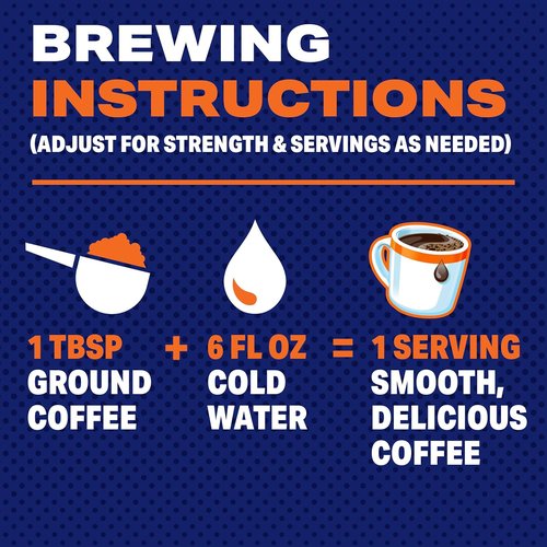 Maxwell House Breakfast Blend Ground Coffee - Mild Roast, 38.8 oz Canister for Smooth Flavor