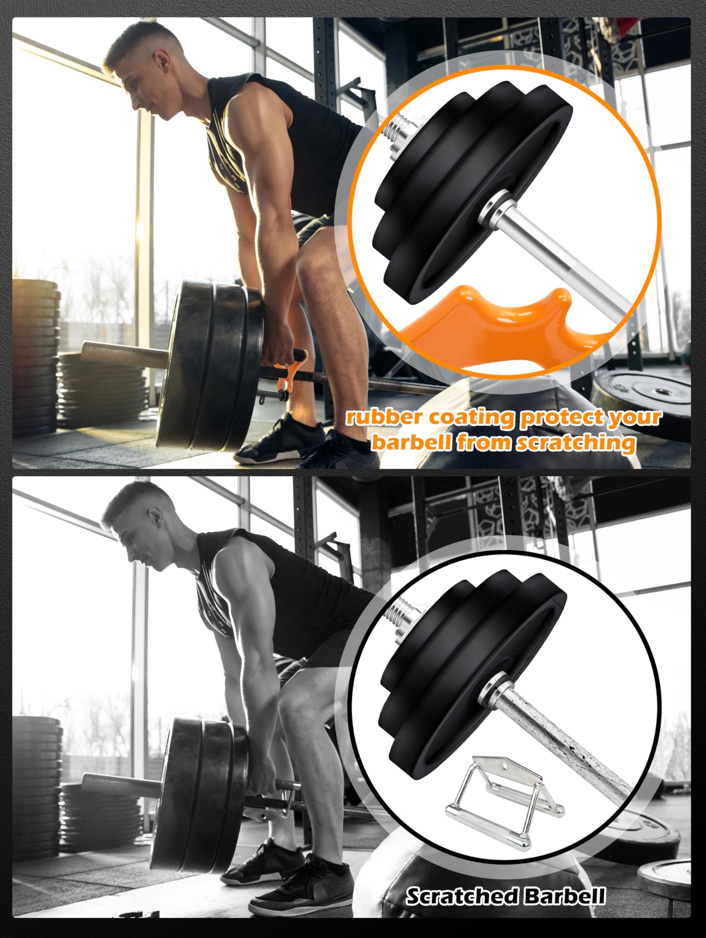 Lovind V Bar Landmine Attachment T Bar Handle for Barbell Bars，Foldable V Bar Row Handle Double D Row Handle with Rubber Coating T-Row Attachment for Strength Training Bars (Black-Yellow)
