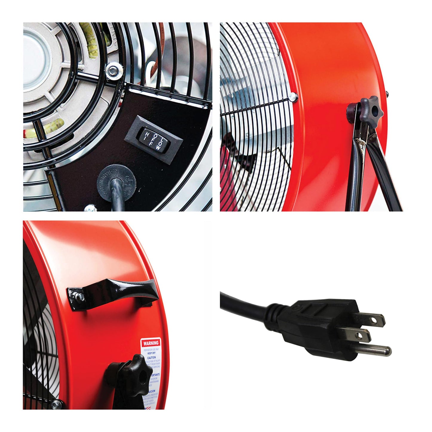 Maxx Air 24" Industrial Fan Heavy Duty - Rugged Drum Fan for Workshop - Powerful Shop Fans Heavy Duty for Industrial Use - Large Cooling Solution for Factories and Warehouses