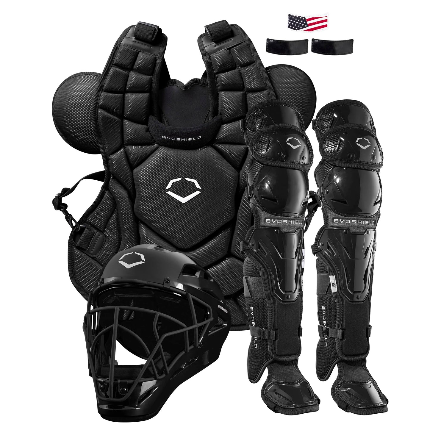 EvoShield G2S Baseball Catcher's Gear Kit - Black, Adult Size