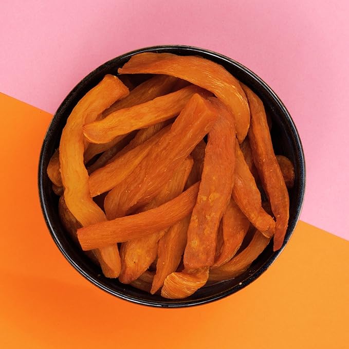 Yammy Dried Sweet Potato Sticks (18 Pack) - 1 Ingredient Healthy Asian Snack for Adults & Kids (Japanese, Korean, Chinese Food) - Vegan, Gluten-Free, 3g Protein, 4g Fiber, 12 Vitamins & Minerals, 2.5oz