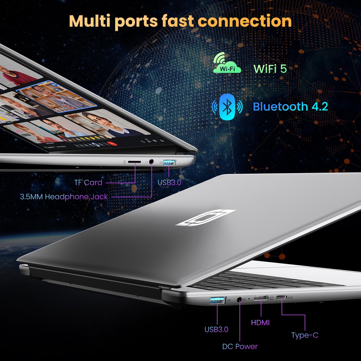 jumper 15.6" FHD Laptop, 12GB RAM 640GB Storage Expandable to 512GB,1 Year Office 365, Numeric Keyboard, HDMI, WiFi5, BT4.2,38Wh Battery, Windows 11 Laptop for Business and Student