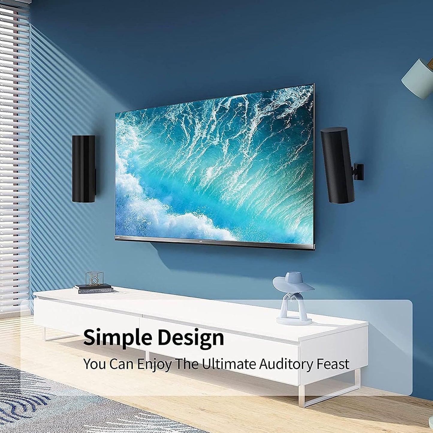 SZZCNOX 20/BQ 30/BQ 60/BQ 65 TS30 TS20 TS60 30 lbs Soundbar Wall Mount Bracket for Harman Kardon HKTS SATS Satellite