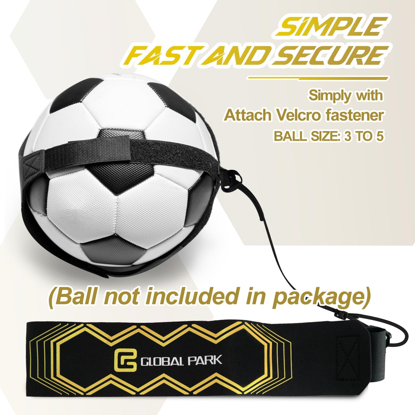 Soccer Trainer Adjustable Waist Belt - Football Training Equipment Aid for Ball Control, Passing & Shooting, Kick Throw Trainer Solo Practice Volleyball, Rugby for Kids Adults at Home (Black)