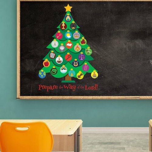 Needzo Jesse Tree Magnetic Advent Calendar - Traditional Christian Countdown to Christmas 2024 | 8 x 12 Inches