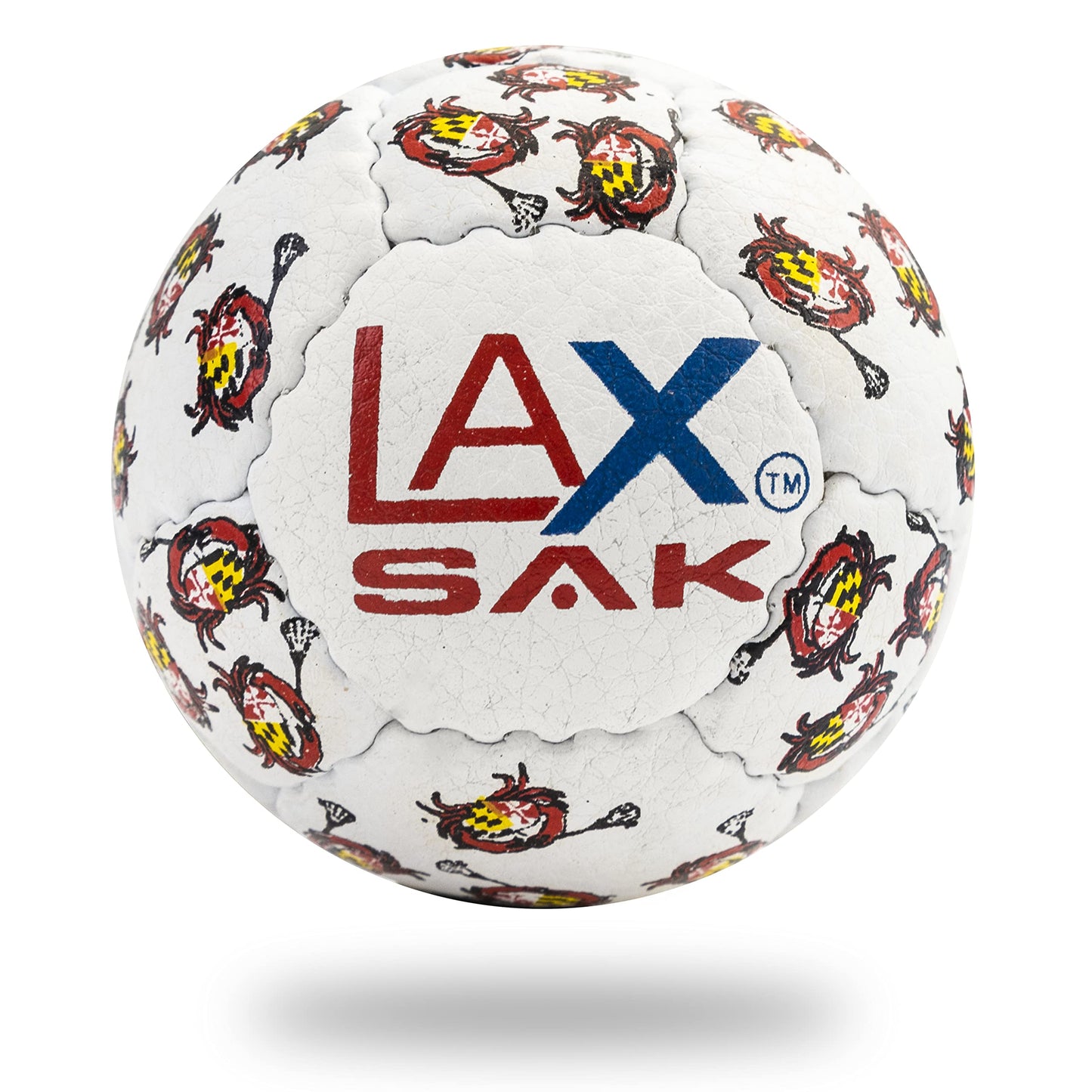 Lax Sak Soft Practice Lacrosse Balls - Same Weight & Size as a Regulation Lacrosse Balls, Great for Indoor & Outdoor Practices, Less Bounce & Minimal Rebounds - Mini Crabs, 1 Pack
