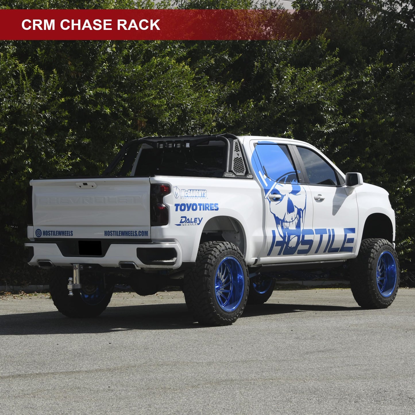 Armordillo USA 8710876 CR-M Modular Adjustable Chase Rack Roll Bar - Matte Black Fits Full Size Pickup Truck