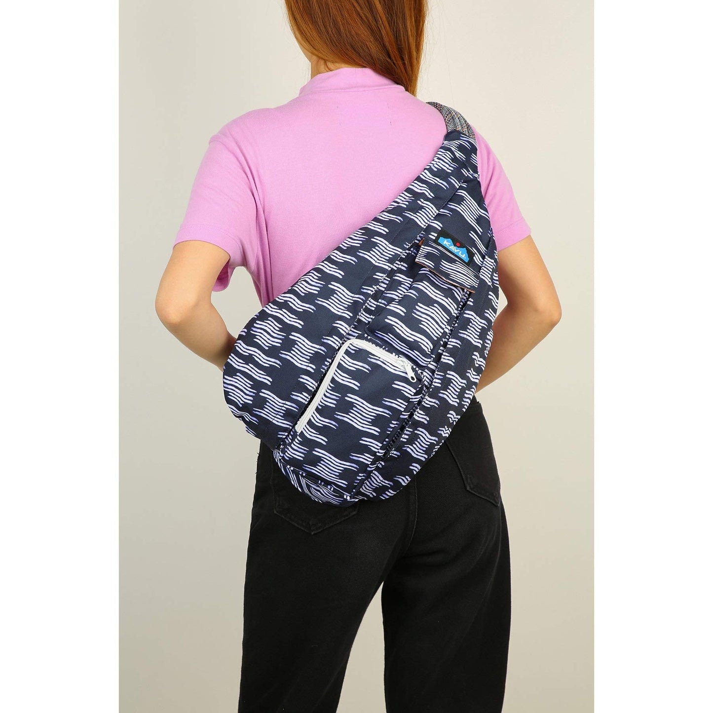 KAVU Original Rope Sling Pack with Adjustable Rope Shoulder Strap, Evening Tide