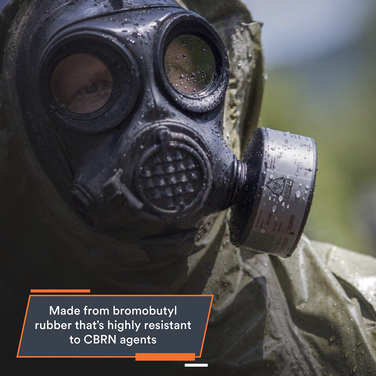 MIRA Safety CBRN Full Face Reusable Respirator-Mask Gas Mask (CM-7M Mask WITH Drinking System)