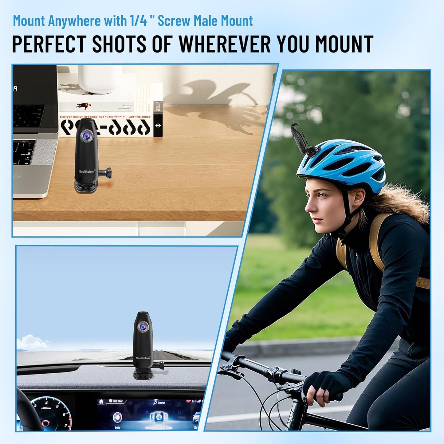 Meoilkolnm 1080P 64GB Mini Body Camera with Audio and Video Recording Motion Detection Video Recorder Wearable POV