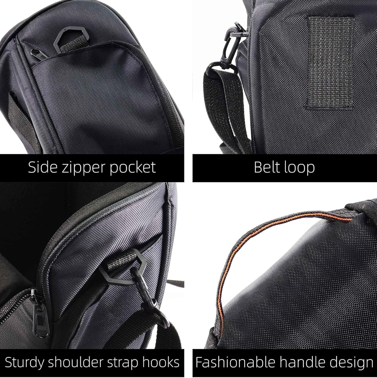 Small Camera Shoulder Bag Waterproof, Adjustable Shoulder Strap, Compatible with DSLR/SLR and Mirrorless Cameras