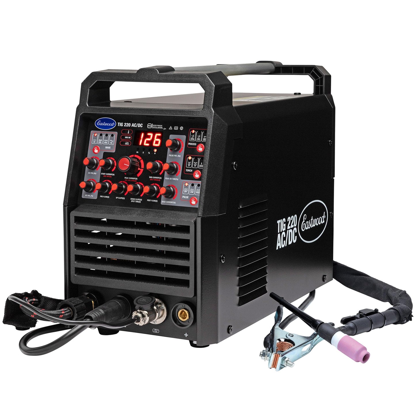 Eastwood TIG 220 AMP AC/DC TIG Welder and Stick Welding Weld Steel Aluminum