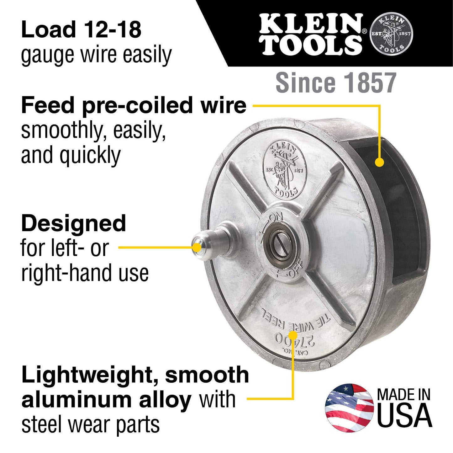 Klein Tools Tie Wire Reel and Heavy-Duty Ironworker's Pliers Bundle