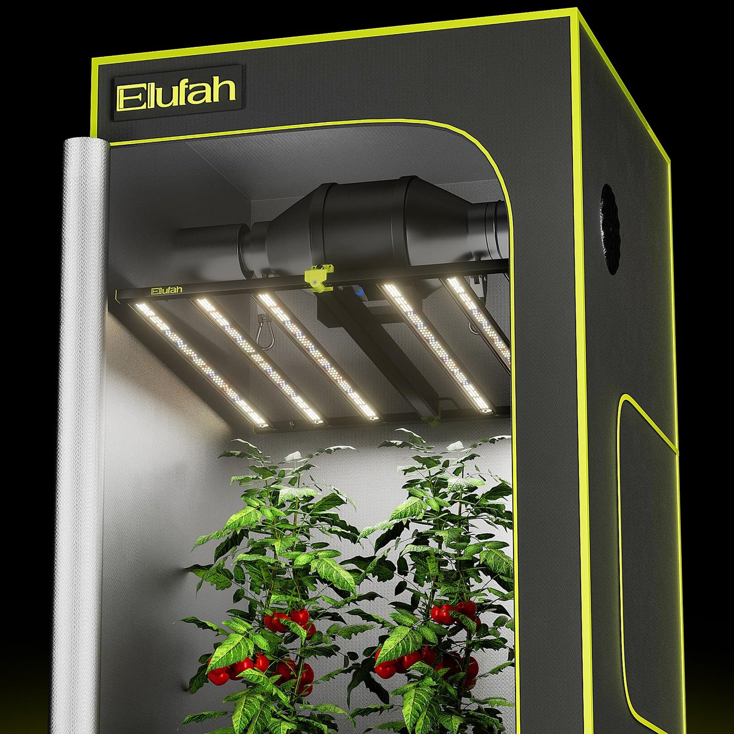 ELUFAH NHI 6500 650W LED Grow Lights, Commerial Full Spectrum Bar Style LED Grow Lamp for Indoor Plants, Dimmable Daisy Chain, 4x4/5x5ft Coverage Growing Lamp for Hydroponics, Greenhouse Plant Growing
