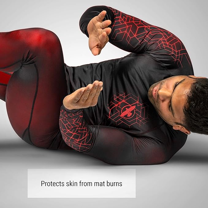 Hayabusa Geo Long Sleeve Jiu Jitsu Rashguard