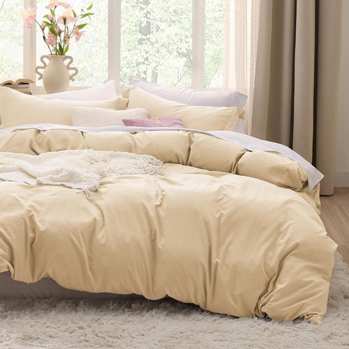 Bedsure King Size Duvet Cover Set - 3 Pieces Extra Soft Prewashed Bedding, 104x90 Inches with Zipper Closure & 2 Pillow Shams