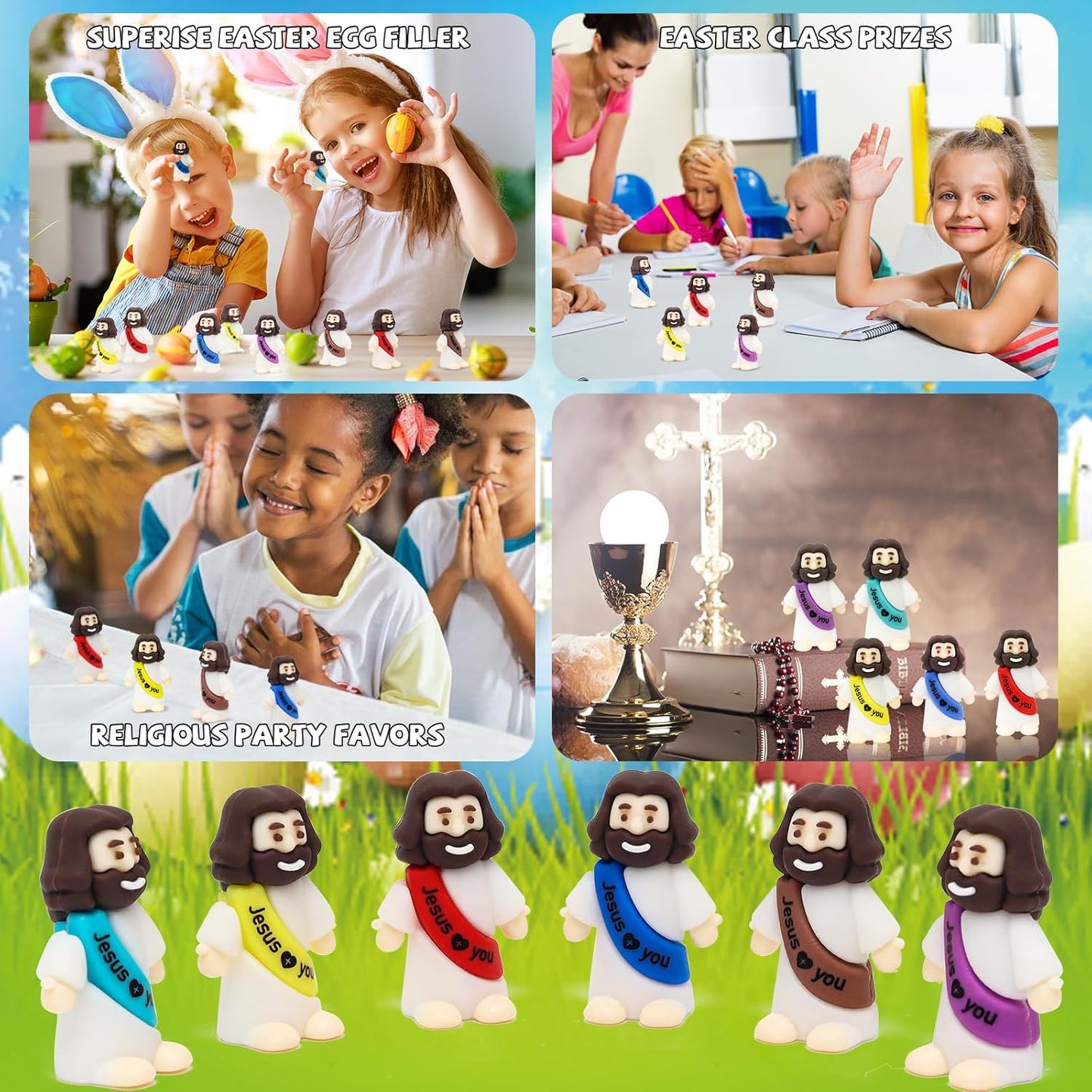 YuDanae Mini Baby Jesus Figures - 200pcs Bulk for Sunday School & Religious Events | Perfect Baptism & Easter Gifts