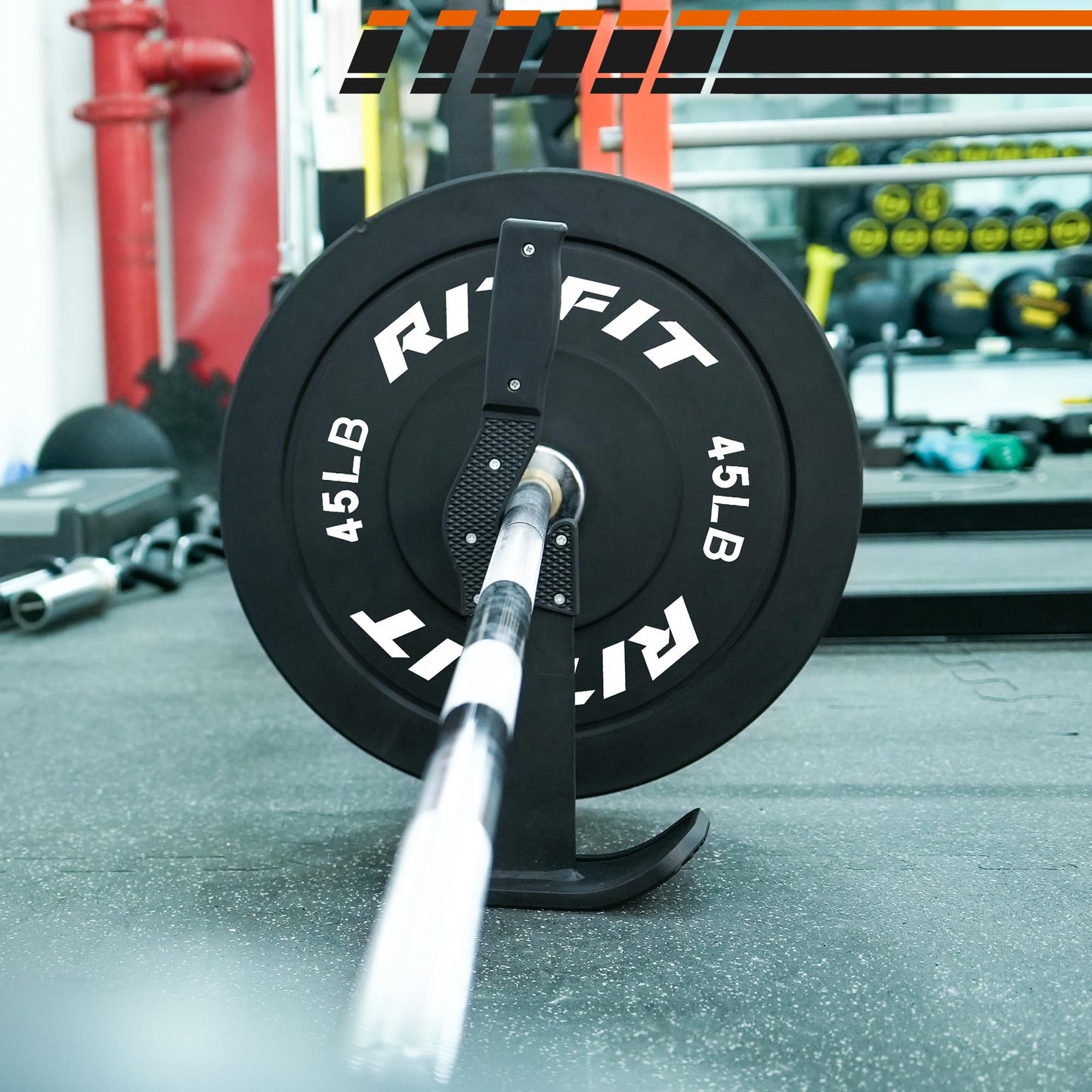 RitFit Deadlift Jack/Barbell Jack Unload 660LB Barbell Stand with Non-Slip Handle and Base, Perfect for Deadlift and Powerlifting