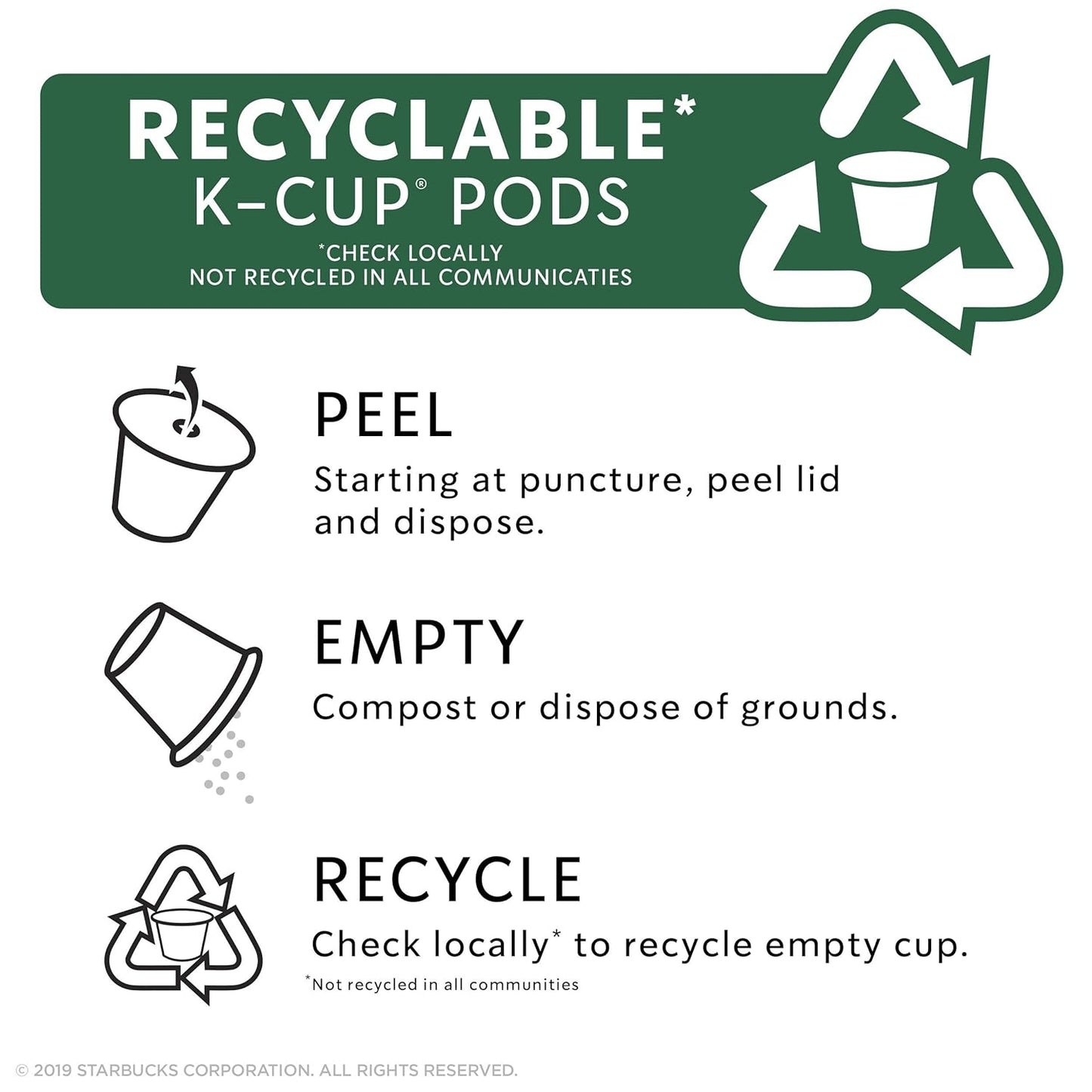 Starbucks Medium Roast K-Cup Coffee Pods - Golden Turmeric Flavor | 4 Boxes (48 Pods Total)