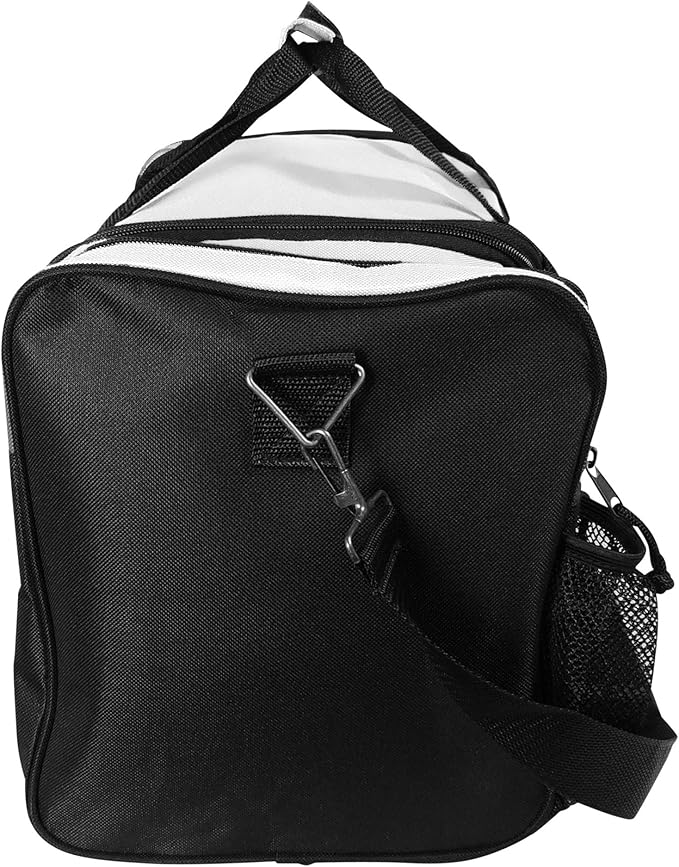 DALIX 17" Duffle Bag Dual Front Mesh Pockets (Black Gold Gray Dark Green Navy Blue Maroon Royal Blue Orange Pink Purple Red White