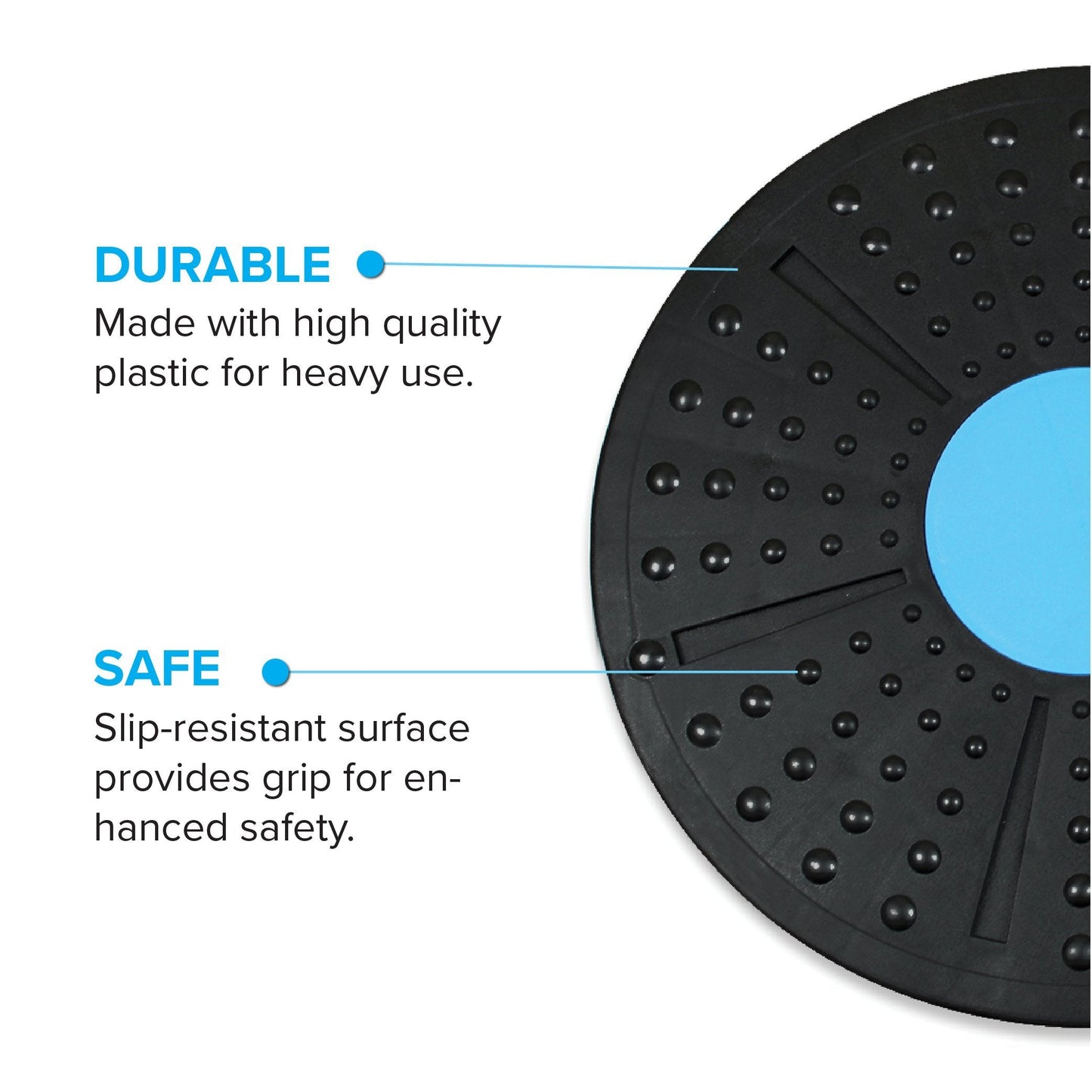 Daiwa Felicity Balance Board Disc Wobble Board – Physical Therapy Stability Trainer, Lightweight Core Balance Disc (1 lb) Supports Up to 300 lbs, Non-Slip Round Balance Board for Core Workout, Rehab, Standing Desk Fitness