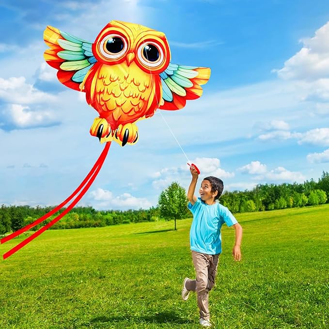 HENGDA KITE Animals Kite for Kids Beginners and Adults Cute Design High Definition Printing Easy to Carry
