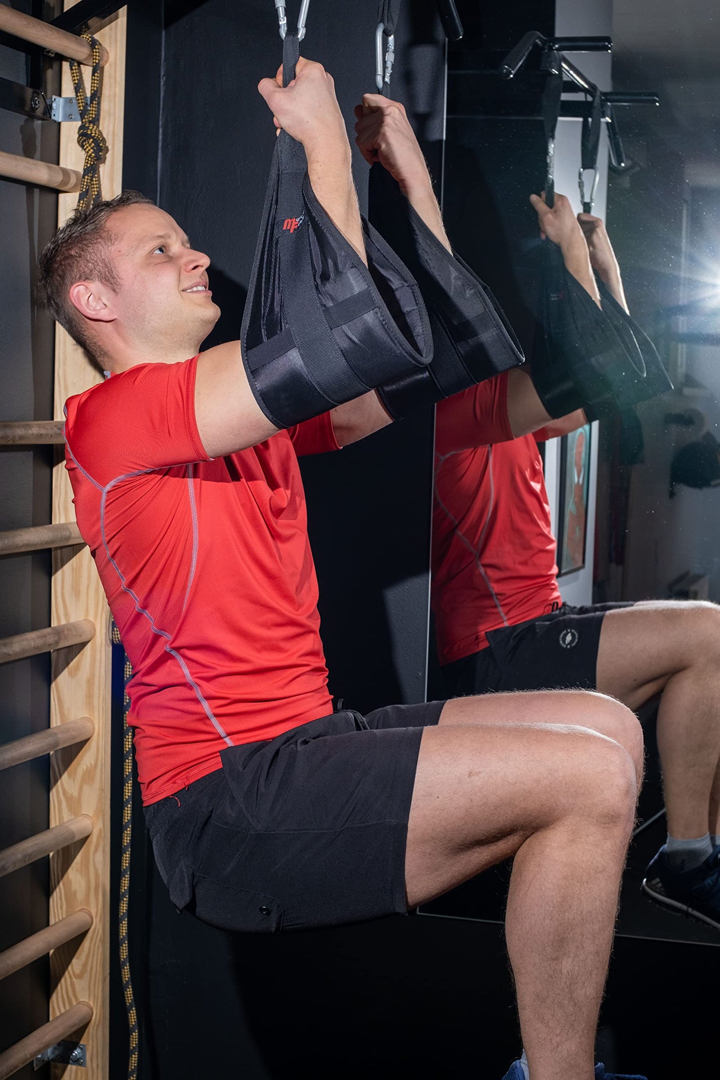 MuscleForge Hanging Ab Straps for Pull Up Bar - Professional Ab Straps & Hanging Abdominal Slings - Training Equipment with Bar Attachment (Pair)