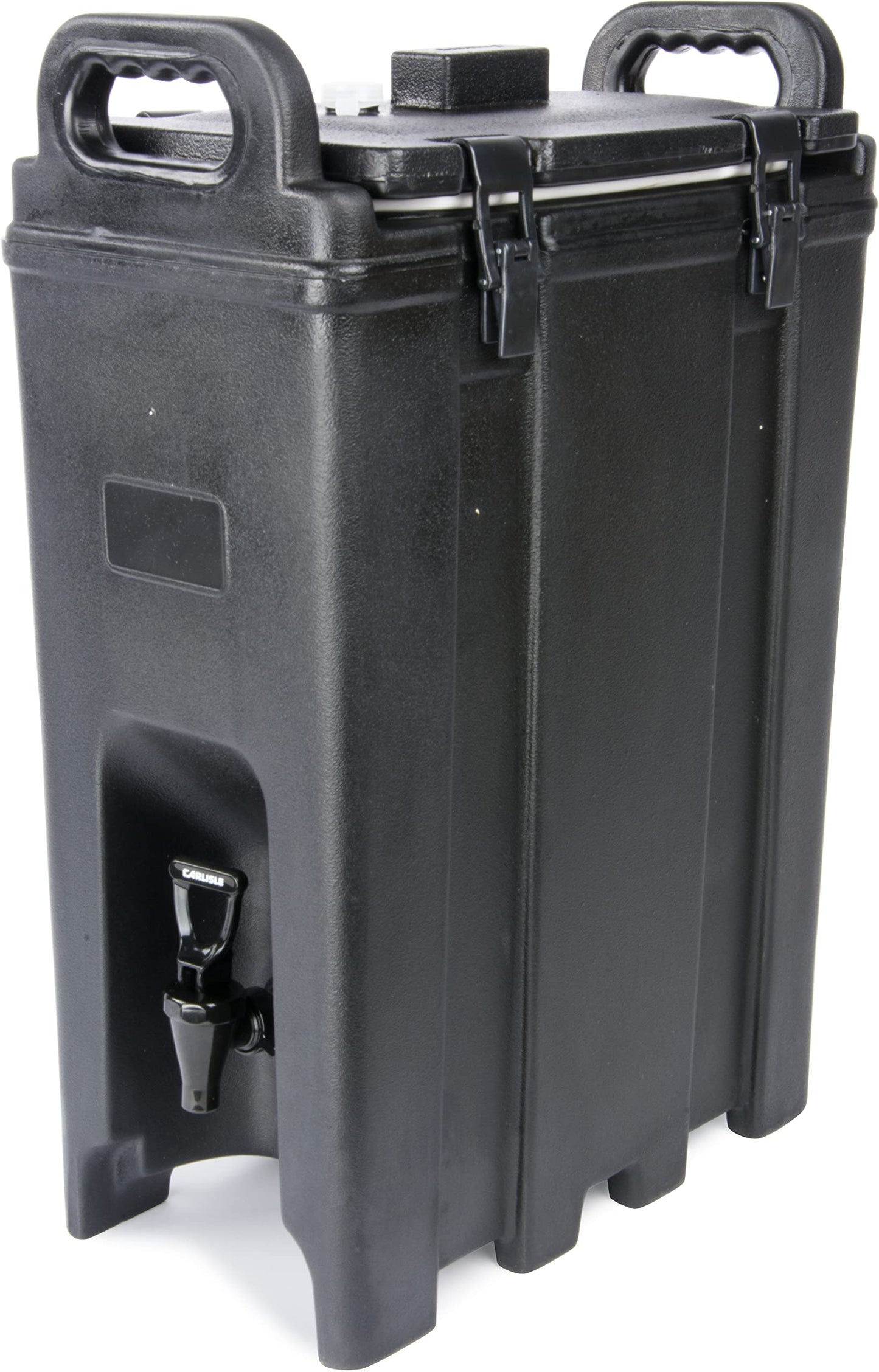 Carlisle FoodService Products Cateraide Insulated Beverage Dispenser with Handles for Catering, Events, Kitchens, And Restaurants, Plastic, 5 Gallons, Black