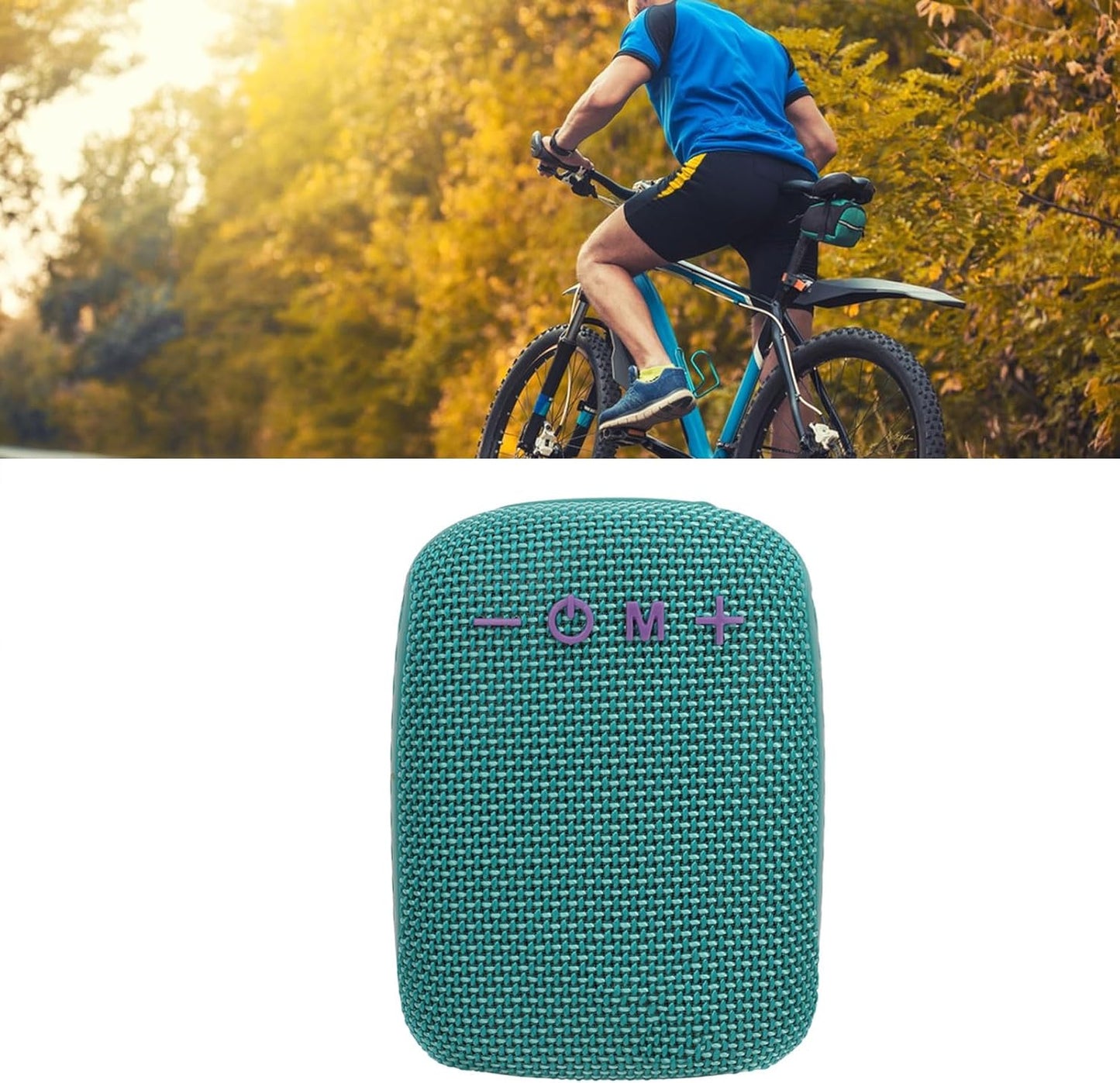 Sanpyl Blue Bluetooth Speaker for Biking - Outdoor Speaker with Serial Connection for Enhanced Sound