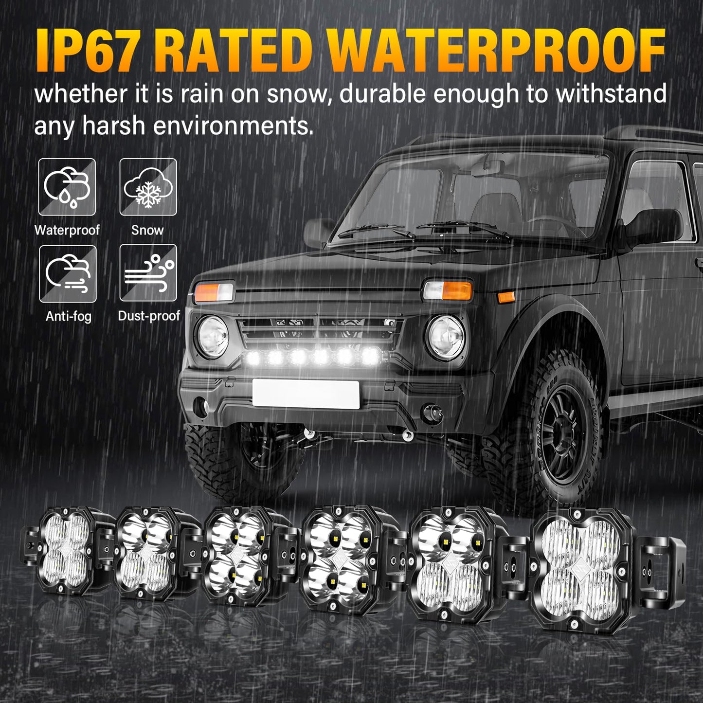 Willpower 40 Inch 180W LED Light Bar, 18000LM Flood Spot Combo Beam Driving Fog Light with DT Wiring, Off-Road Work Lights for 12V/24V Car SUV ATV UTV Truck Boat