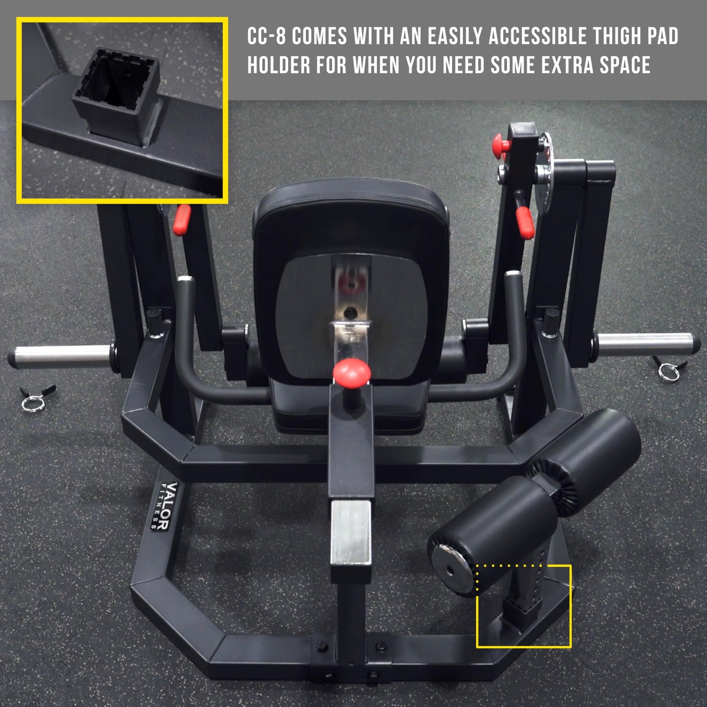 Valor Fitness Leg Extension and Curl Machine – Commercial Grade Plate Loaded Quad & Hamstring Trainer, Adjustable Dual Sundial with 15 Positions, Home Gym Strength Training Equipment