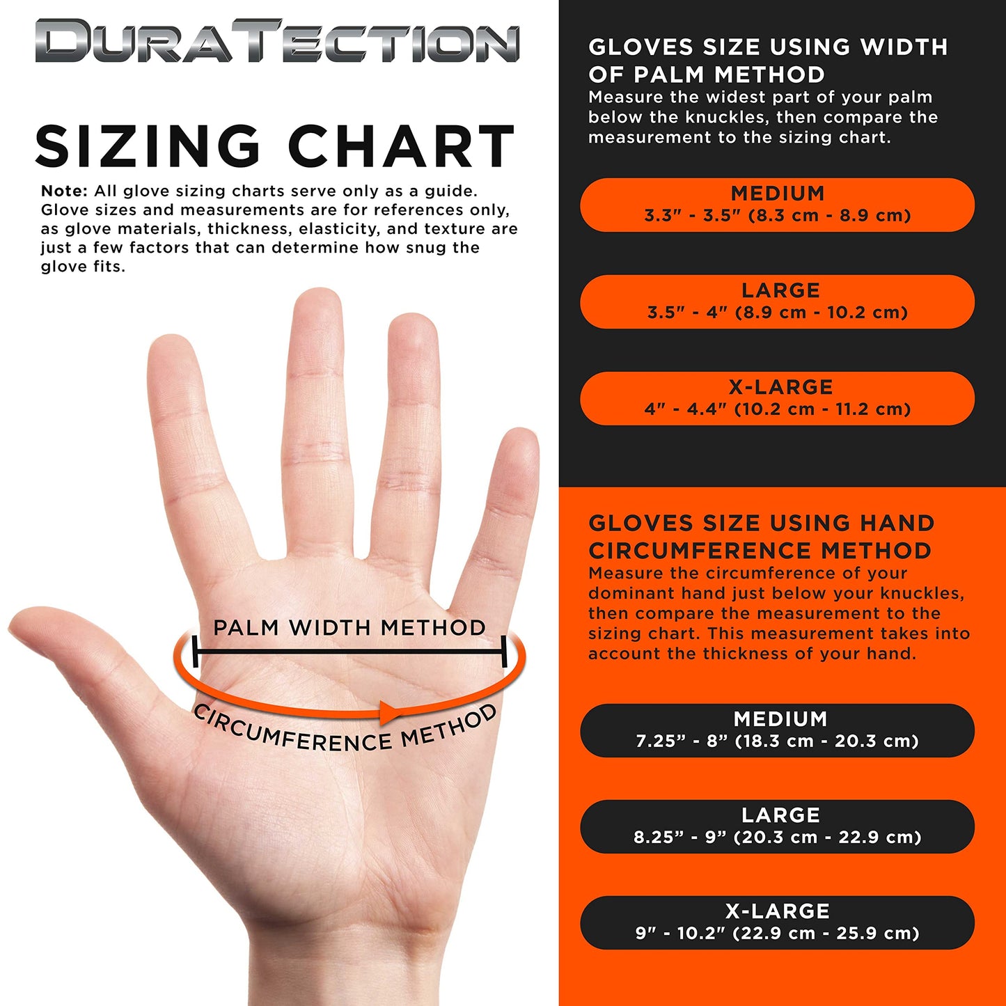 Dura-Gold Duratection 8 Mil Orange Super Duty Diamond Textured Nitrile Disposable Gloves, 10 Boxes of 100, X-Large - Latex Free, Powder Free, Food Safe, Safety Protection Work Gloves, Industrial