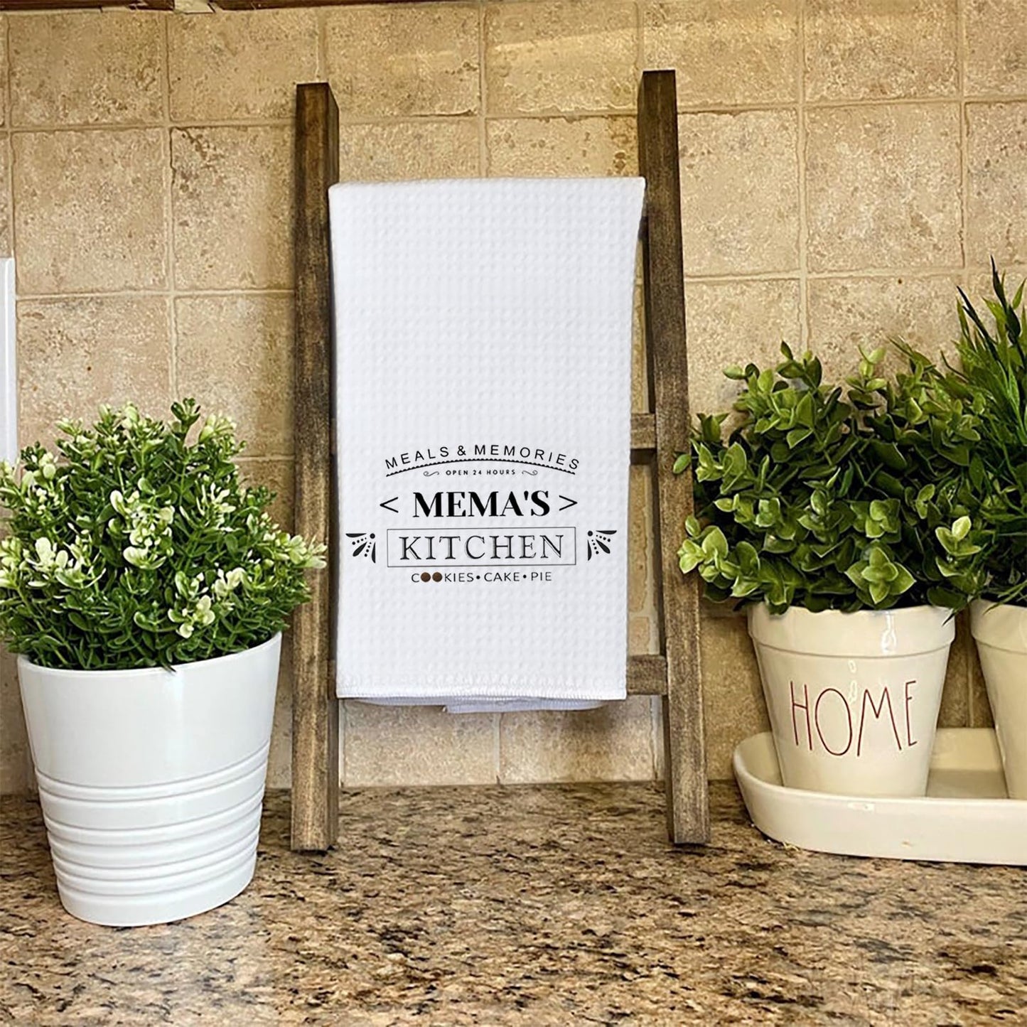WCGXKO Mema Kitchen Towel - Dish Towel for Mema Birthday Gift (24 Hours)