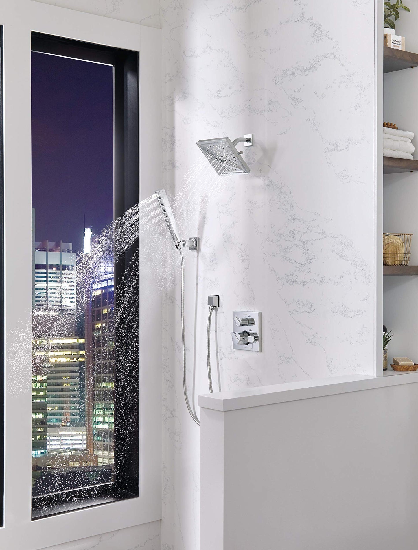 Delta Faucet Ara 17 Series 6-Setting Integrated Diverter Valve Trim Kit, Chrome Diverter Valve Trim Kit, Shower Trim Kit, Chrome T27967 (Valve Not Included)