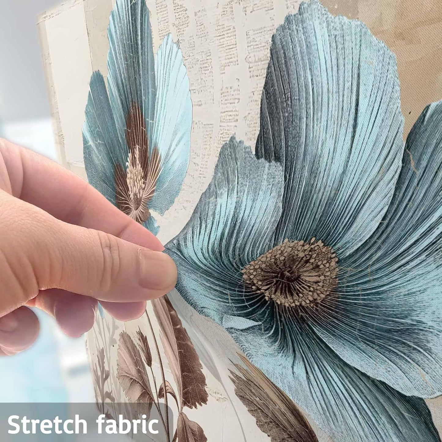 Singingin 85 Inch, Teal Broccoli TV Dust Cover Rustic Farmhouse Flower Leaf Retro Brown Computer Monitor Cover