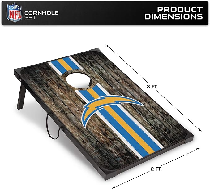 Wild Sports NFL 2' x 3' MDF Deluxe Cornhole Set - with Corners and Aprons