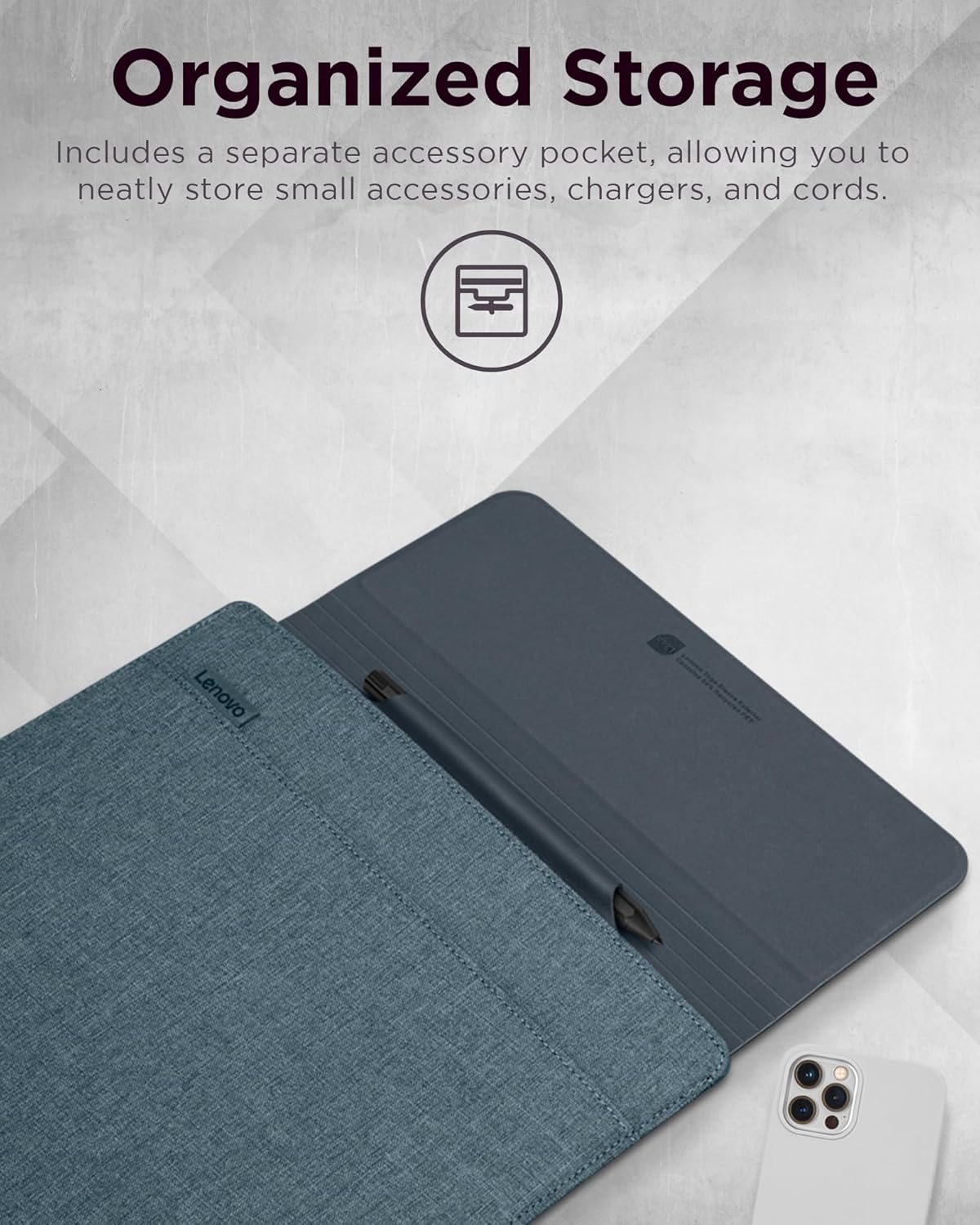 Lenovo 14 Inch Slim Laptop Sleeve Notebook/Tablet - Compatible with MacBook Air/Pro - Eco-Friendly Lightweight Case