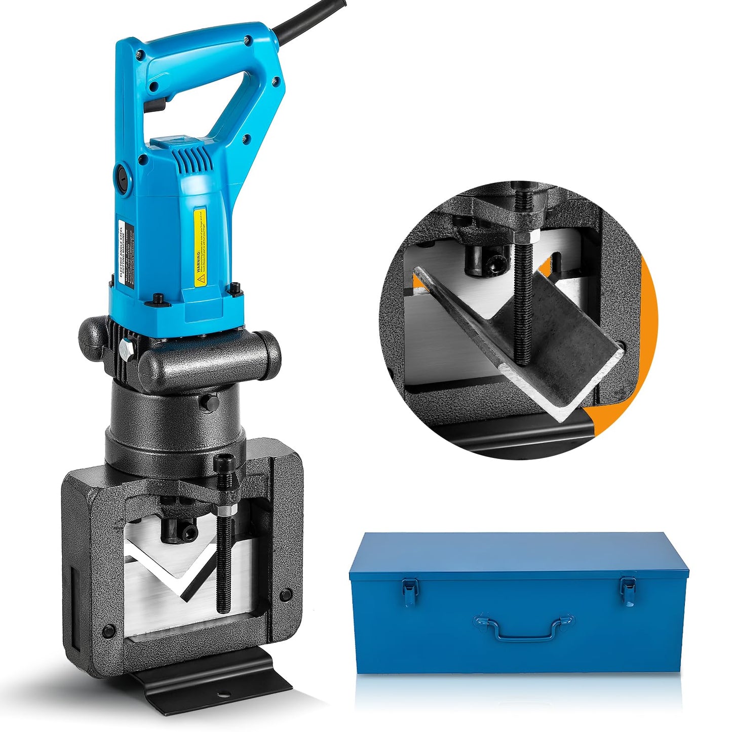 Bonvoisin Electric Hydraulic Angle Iron Steel Cutter 1500W Portable Hydraulic Angle Iron Steel Cutting Tool Machine for Angle Steel Angle Iron 110V