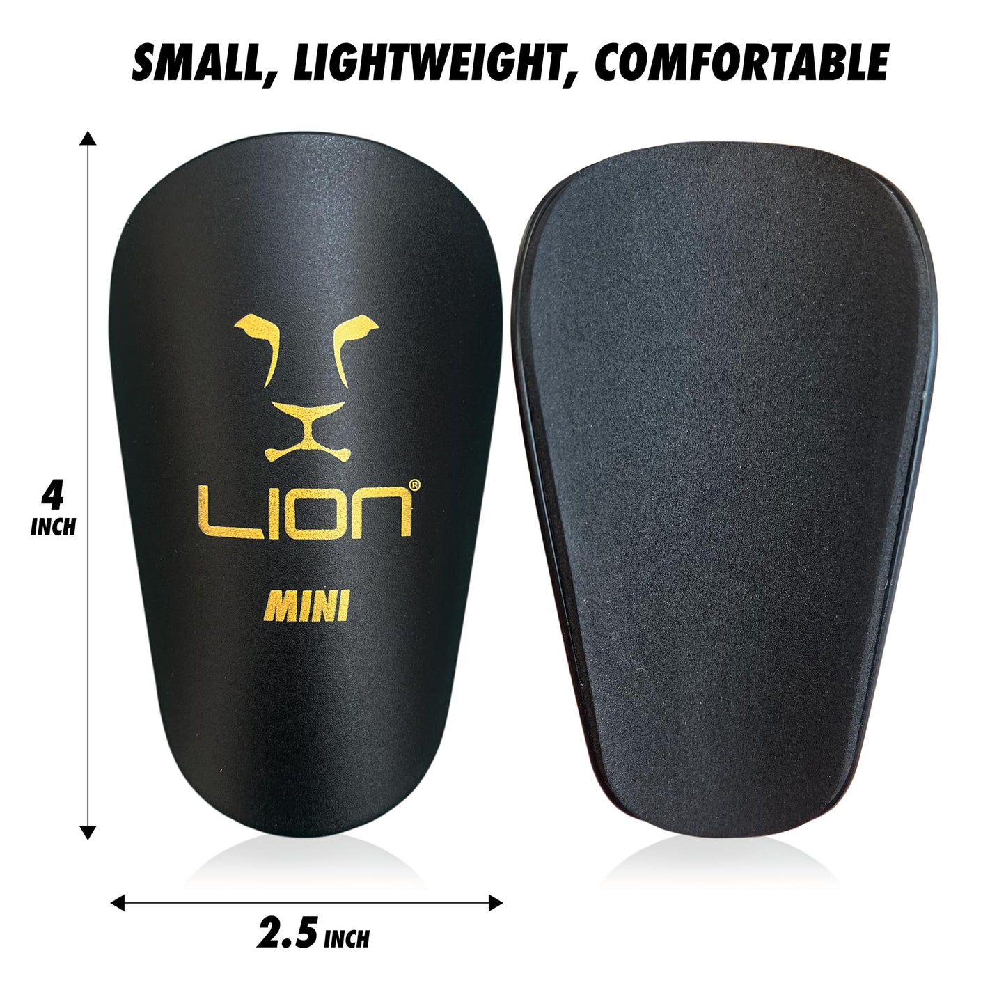 Ultra MINI Soccer Shin Guards/Pads/Mens/Women/Boys/Girls - Lightweight, Compact & Comfortable - Suitable for All Ages - to Wear with Grip Socks and Soccer Sock Sleeves