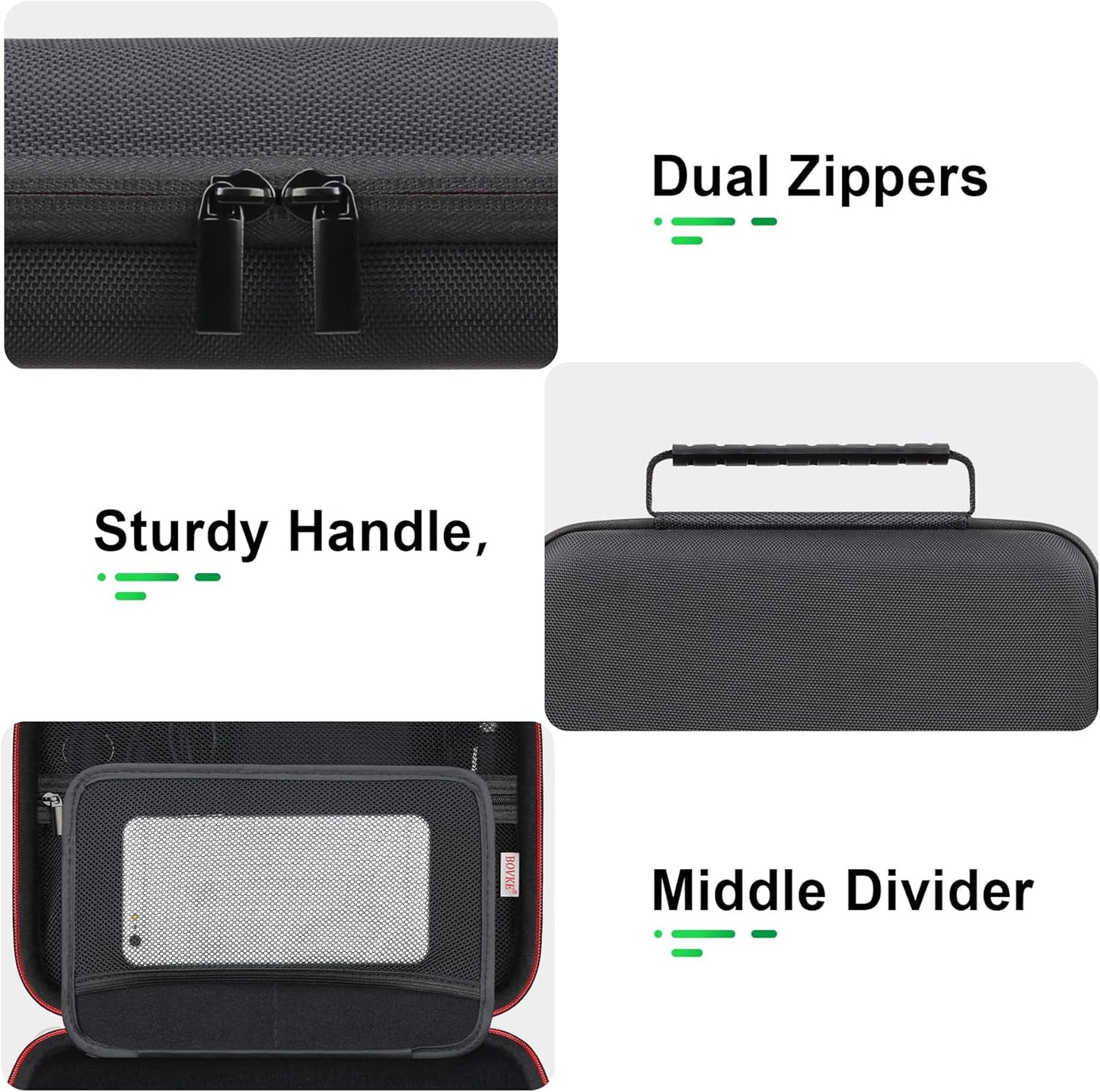 BOVKE 10-inch OTR1000 OTR1010 1090 Hard Carrying GPS Case for Garmin Dezl / / RV GPS Navigator System, Mesh Pocket
