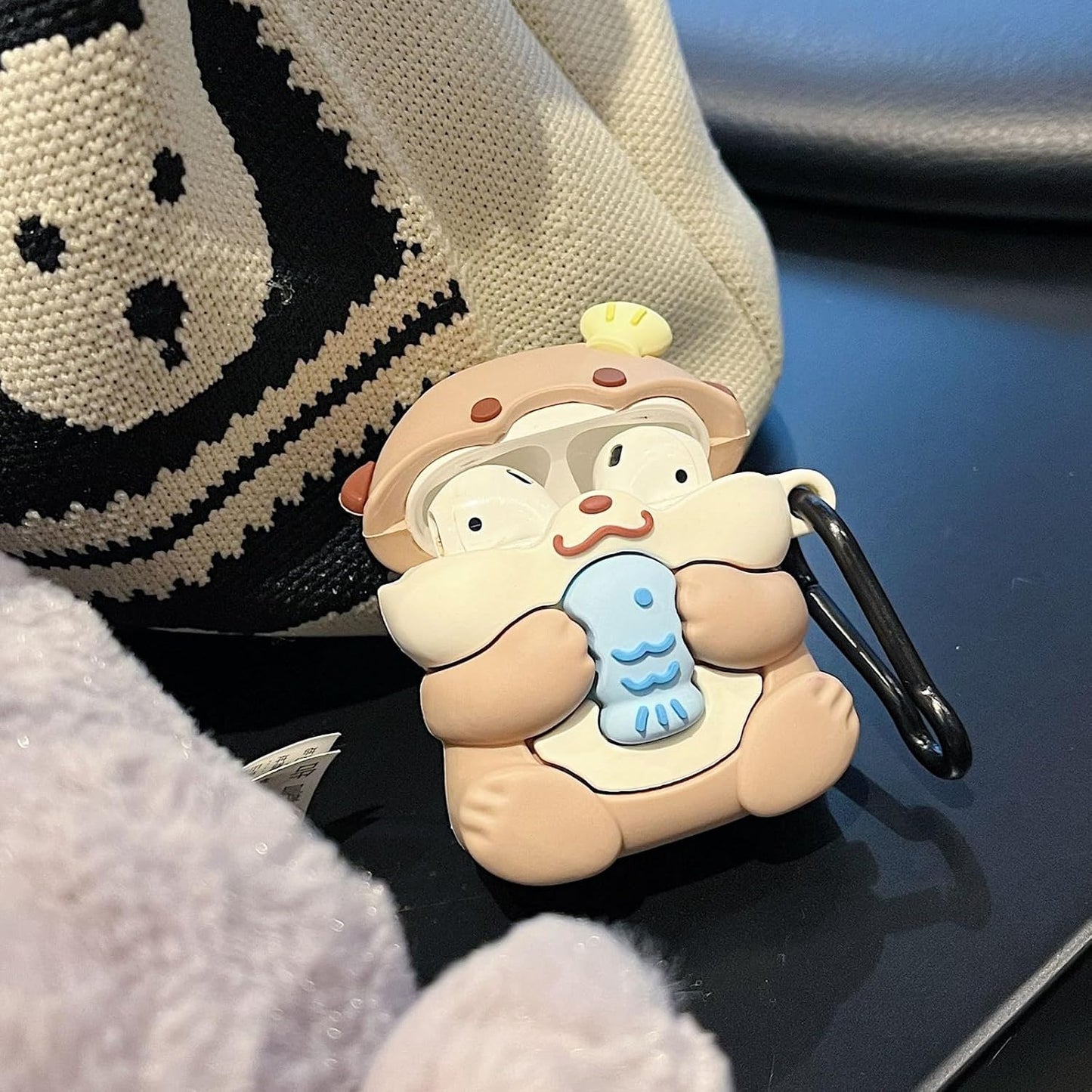 Xinbalove 4, 4th 2024, 4 Cute Kawaii Case for AirPods Case Cover Compatible with AirPod Generation Funny Otter