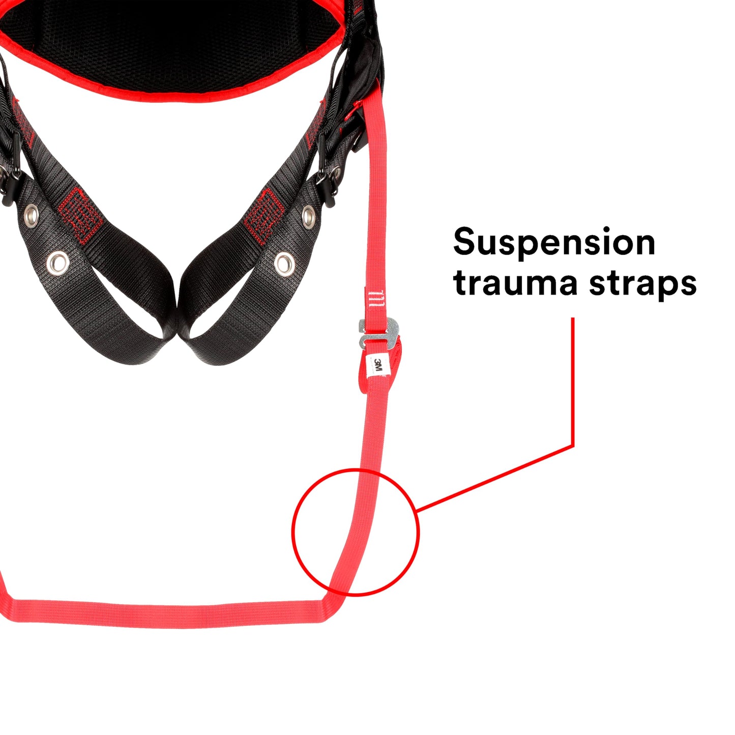 3M Protecta Medium - Large Comfort Construction Style Full Body Positioning Harness With Easy-Link Web Adapter, Auto-Resetting Lanyard Keeper And Impact Indicator