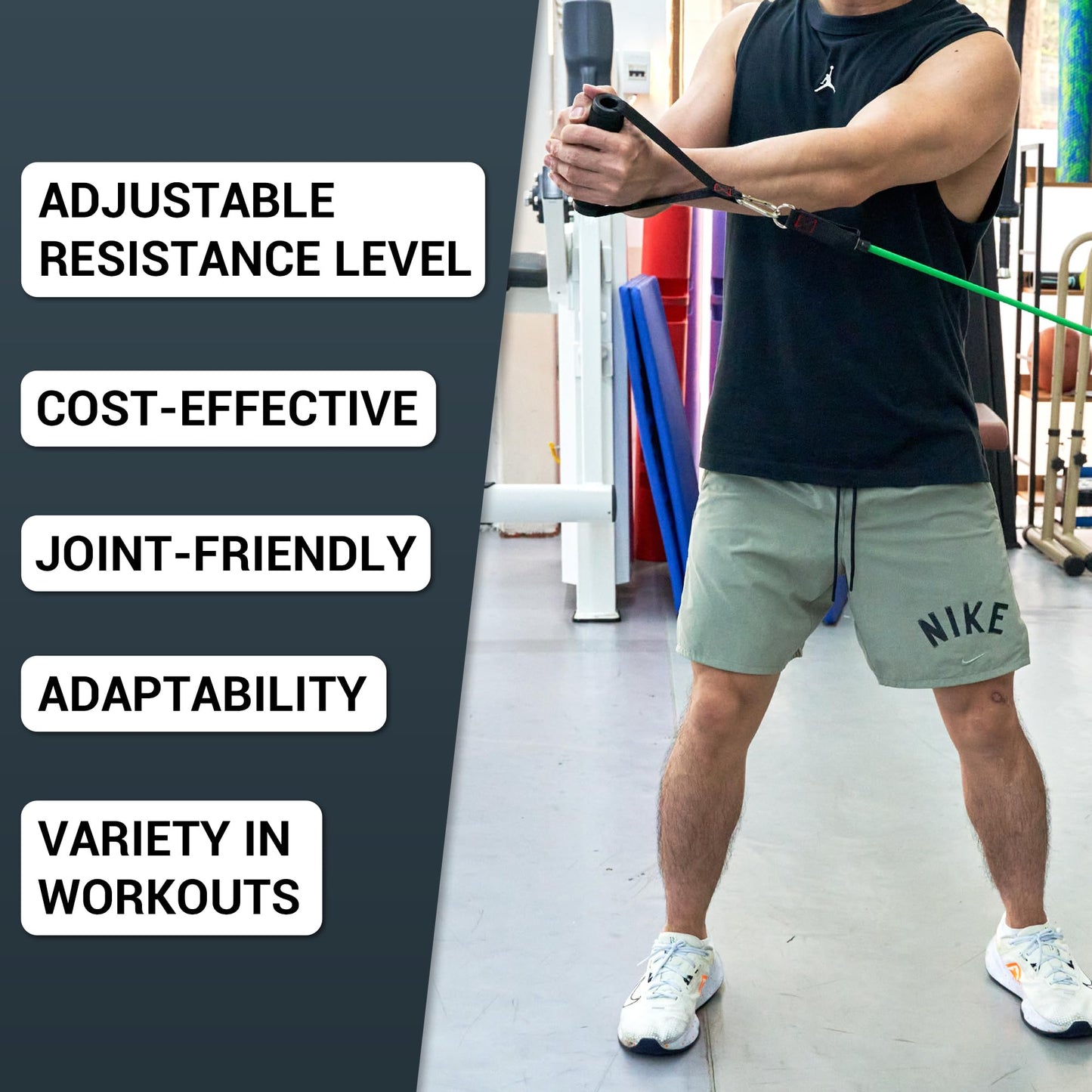 TheFitLife Resistance Bands Set 250lbs – Heavy Resistance Bands for Home Gym, Advanced Strength Training Equipment with Handles, Door Anchor & Ankle Straps (Red-Grey 250LBS)