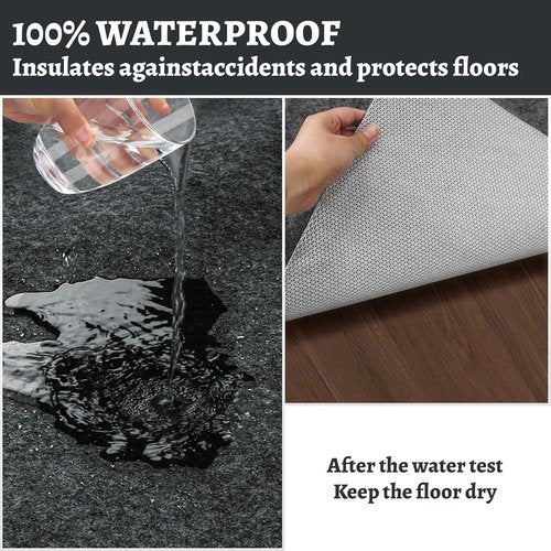 100% Waterproof Rug Pad by [Brand Name] - Non-Slip 8x10 ft Carpet Pad for All Floors | Secure & Soft