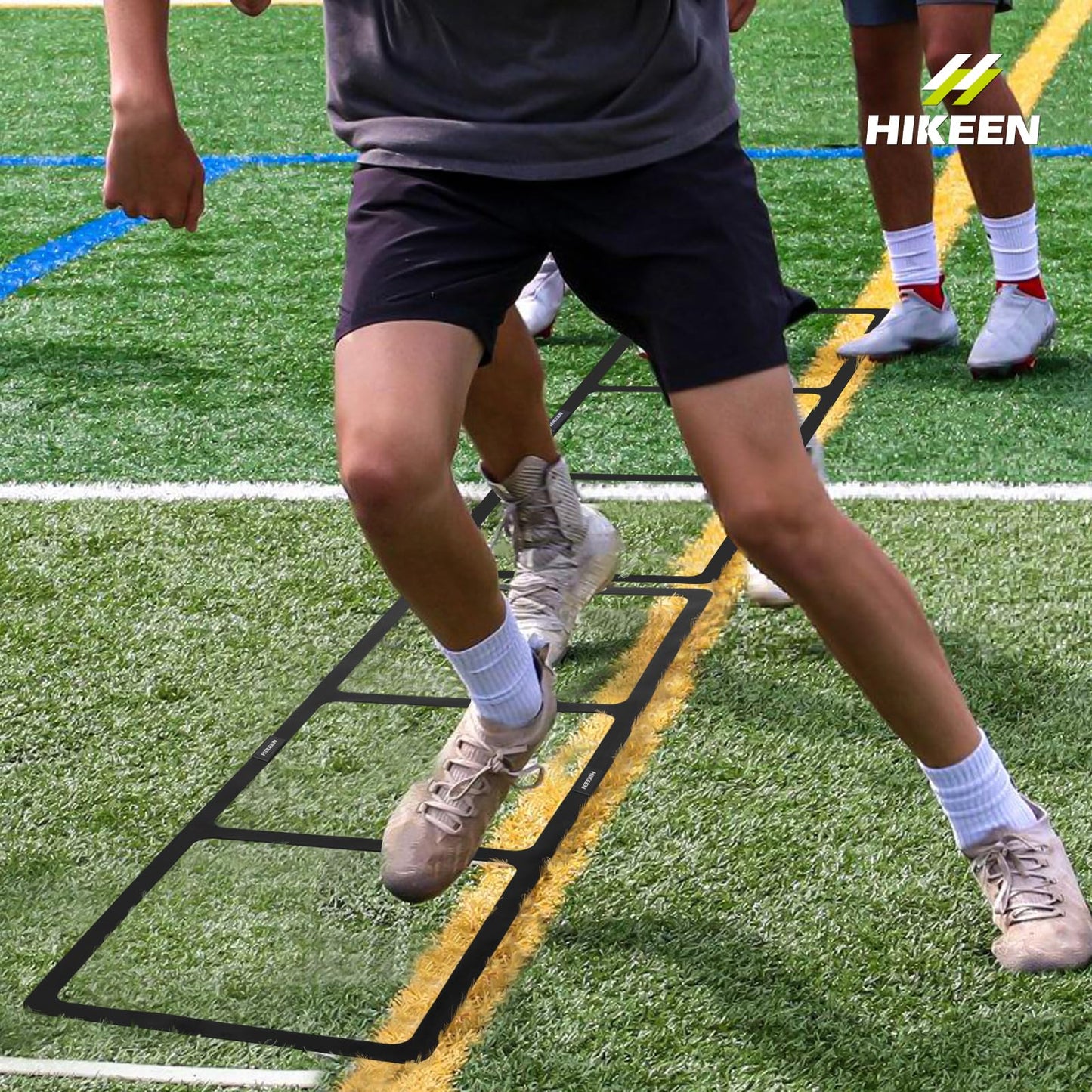 Hikeen Agility Ladder Speed Ladder for Football, Basketball - Durable Rubber Training Ladder for Footwork with Carry Bag, No Assembly, Portable & Non-Slip Agility Football Training Equipment